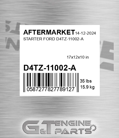 D4TZ-11002-A Starter Ford D4tz-11002-a for AFTERMARKET