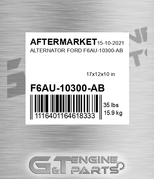 F6AU-10300-AB Alternator Ford F6au-10300-ab for AFTERMARKET