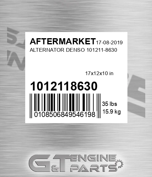 1012118630 Alternator Denso