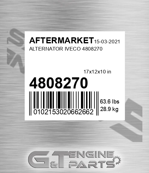 4808270 Alternator Iveco