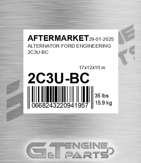 2C3U-BC Alternator Ford Engineering 2c3u-bc for AFTERMARKET
