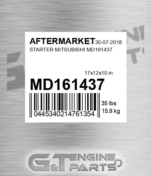 MD161437 Starter Mitsubishi for AFTERMARKET