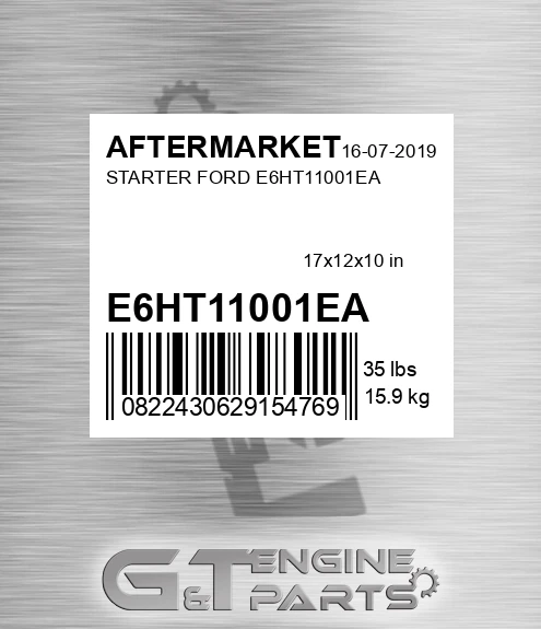 E6HT11001EA Starter Ford E6ht11001ea for AFTERMARKET