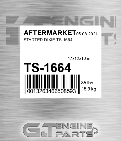 TS-1664 Starter Dixie Ts-1664 for AFTERMARKET