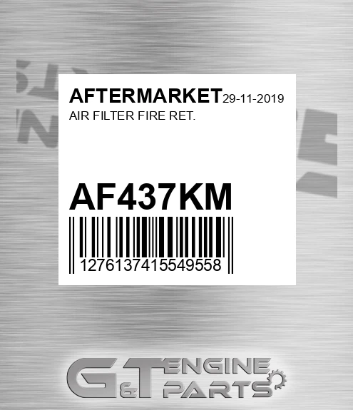 AF437KM Air Filter Fire Ret.