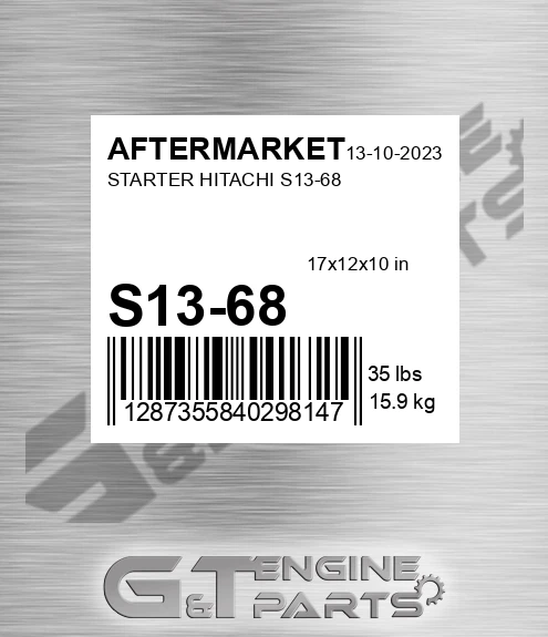 S13-68 Starter Hitachi S13-68 for AFTERMARKET