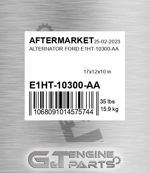 E1HT-10300-AA Alternator Ford E1ht-10300-aa for AFTERMARKET