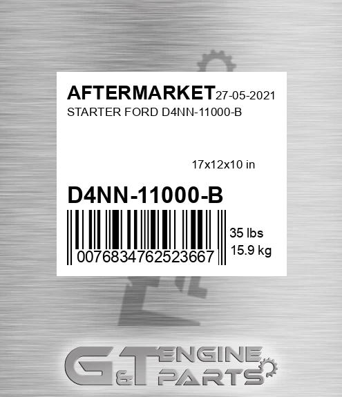 D4NN-11000-B Starter Ford D4nn-11000-b for AFTERMARKET