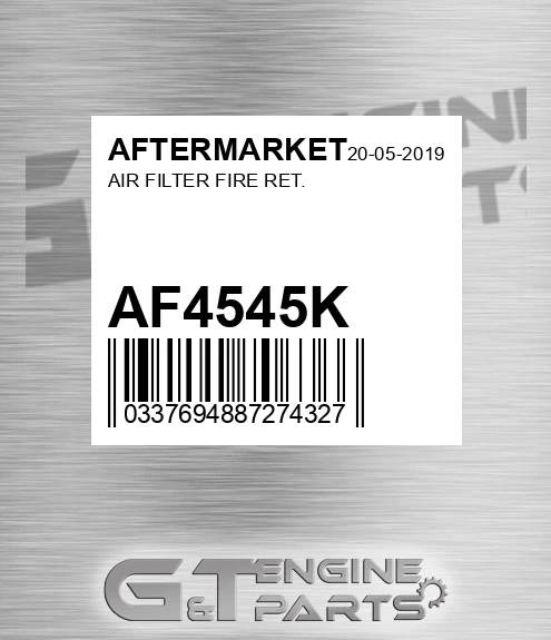 AF4545K Air Filter Fire Ret.