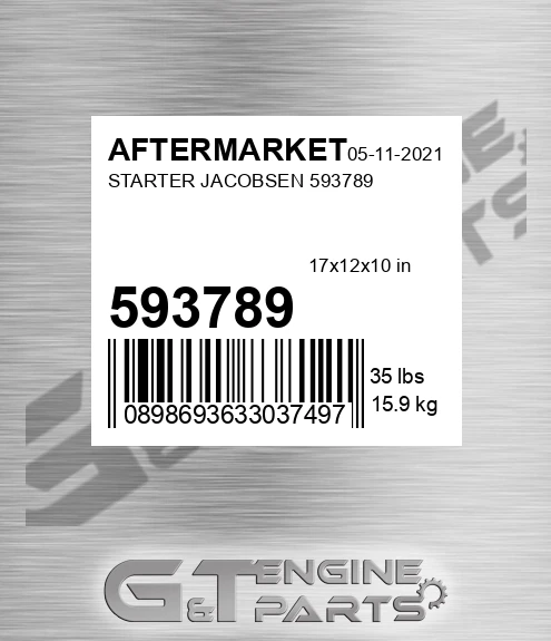 593789 Starter Jacobsen for AFTERMARKET
