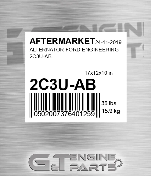 2C3U-AB Alternator Ford Engineering 2c3u-ab for AFTERMARKET