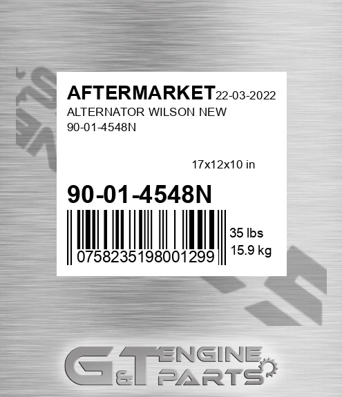 90-01-4548N Alternator Wilson New 90-01-4548n for AFTERMARKET