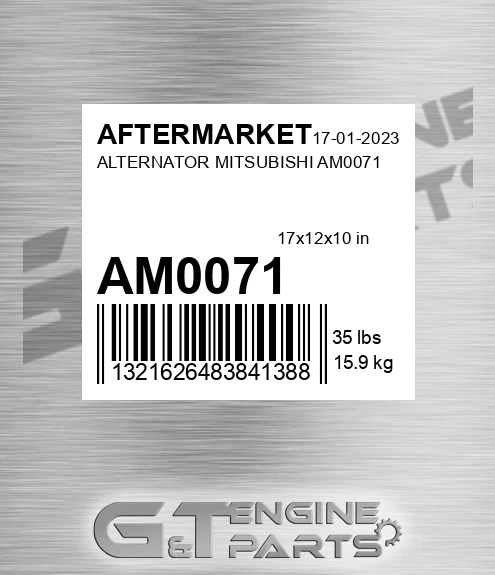 AM0071 Alternator Mitsubishi for AFTERMARKET