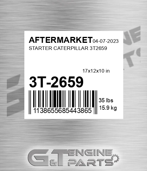 3T-2659 Starter Caterpillar for AFTERMARKET