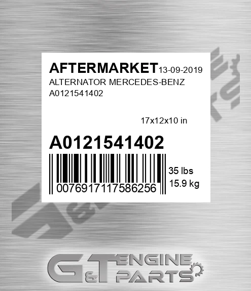A0121541402 Alternator Mercedes-benz for AFTERMARKET