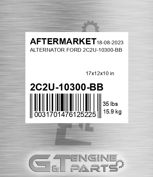 2C2U-10300-BB Alternator Ford 2c2u-10300-bb for AFTERMARKET