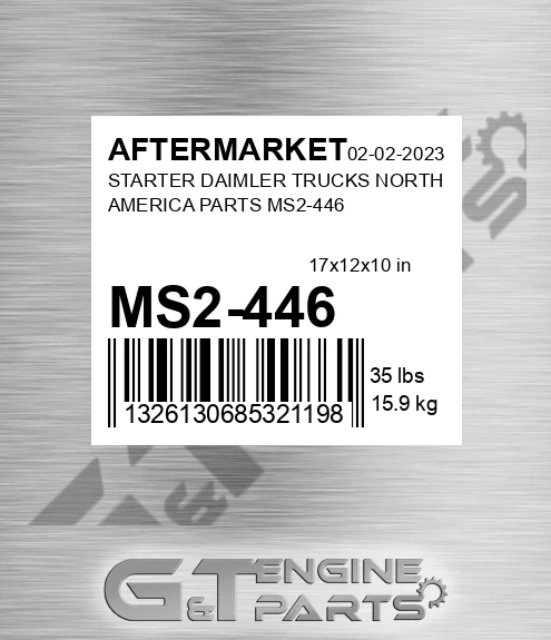 MS2-446 Starter Daimler Trucks North America Parts Ms2-446 for AFTERMARKET