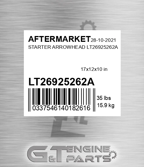 LT26925262A Starter Arrowhead for AFTERMARKET