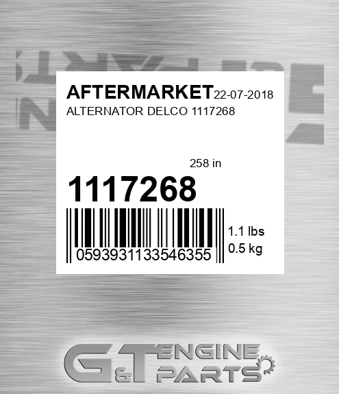 1117268 Alternator Delco for AFTERMARKET