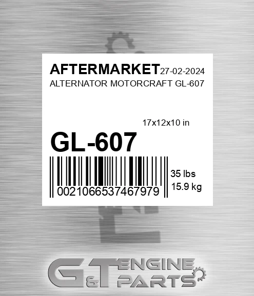 GL-607 Alternator Motorcraft Gl-607 for AFTERMARKET