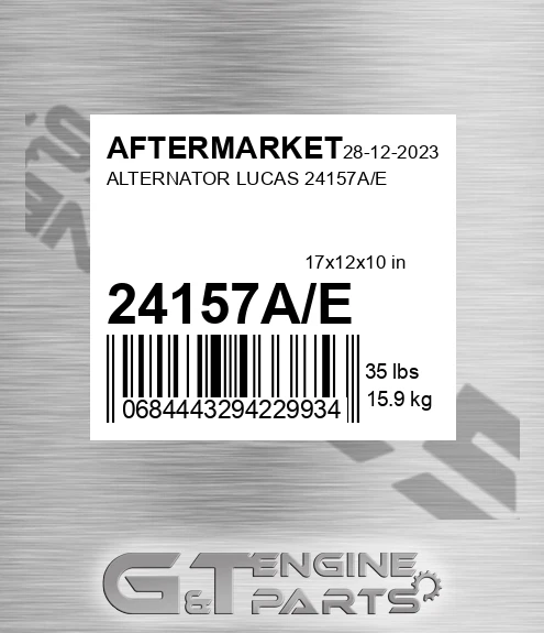 24157A/E Alternator Lucas 24157a/e for AFTERMARKET