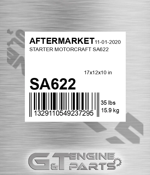 SA622 Starter Motorcraft Sa622 for AFTERMARKET
