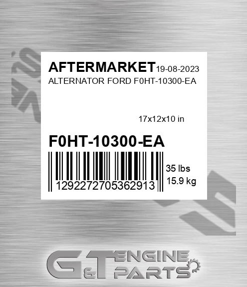 F0HT-10300-EA Alternator Ford F0ht-10300-ea for AFTERMARKET