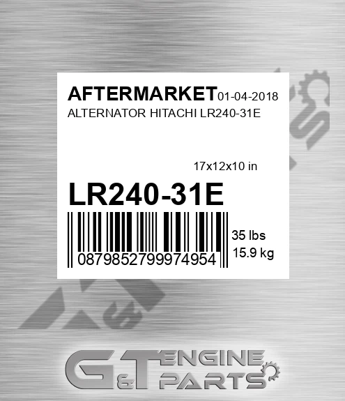 LR240-31E Alternator Hitachi Lr240-31e for AFTERMARKET