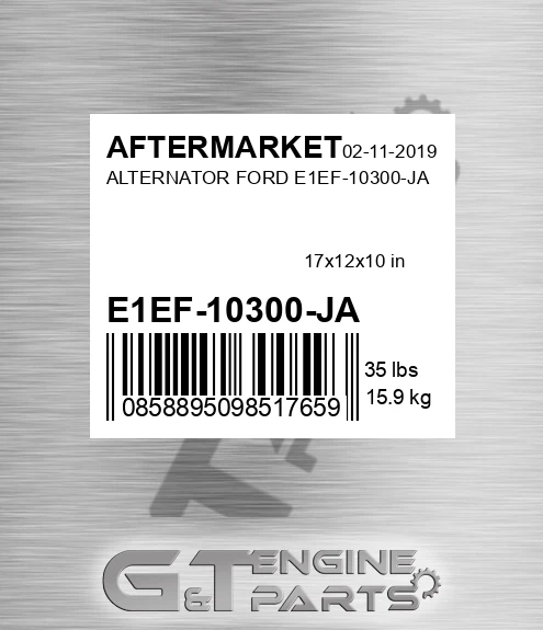 E1EF-10300-JA Alternator Ford E1ef-10300-ja for AFTERMARKET
