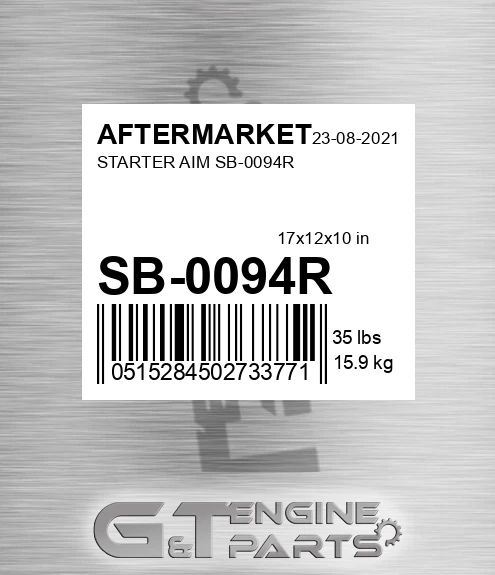 SB-0094R Starter Aim Sb-0094r for AFTERMARKET