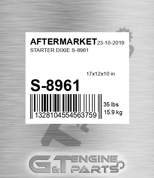 S-8961 Starter Dixie S-8961 for AFTERMARKET