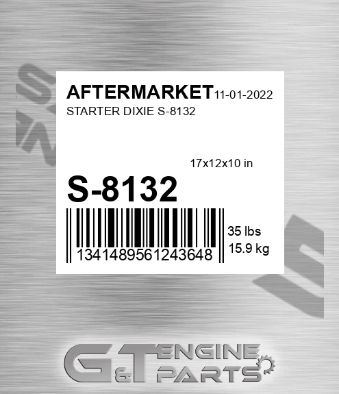 S-8132 Starter Dixie S-8132 for AFTERMARKET