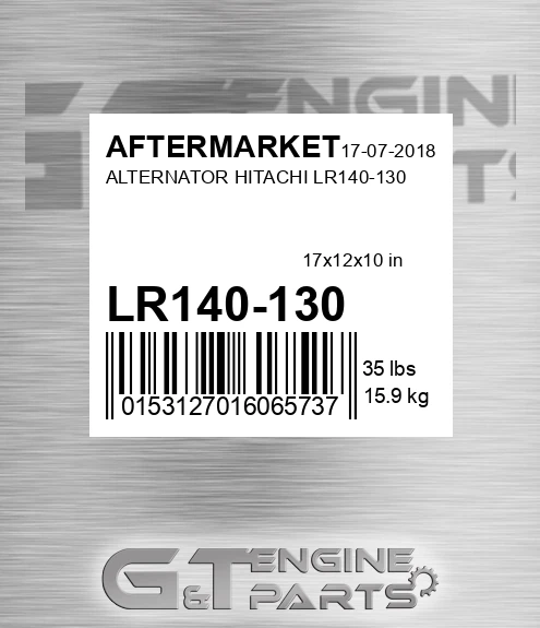 LR140-130 Alternator Hitachi Lr140-130 for AFTERMARKET