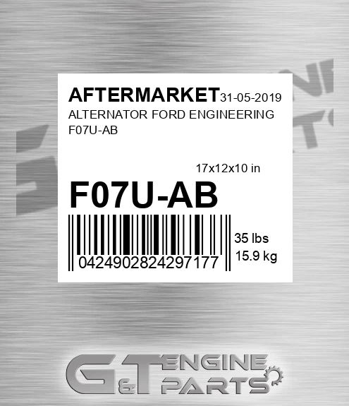 F07U-AB Alternator Ford Engineering F07u-ab for AFTERMARKET
