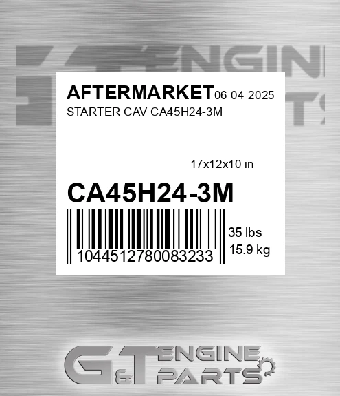CA45H24-3M Starter Cav Ca45h24-3m for AFTERMARKET