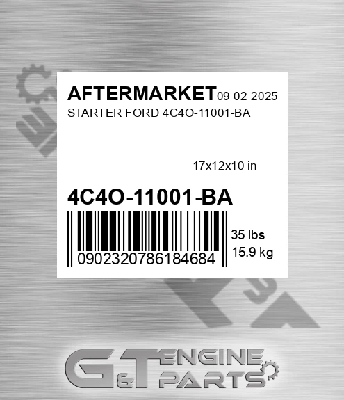 4C4O-11001-BA Starter Ford 4c4o-11001-ba for AFTERMARKET