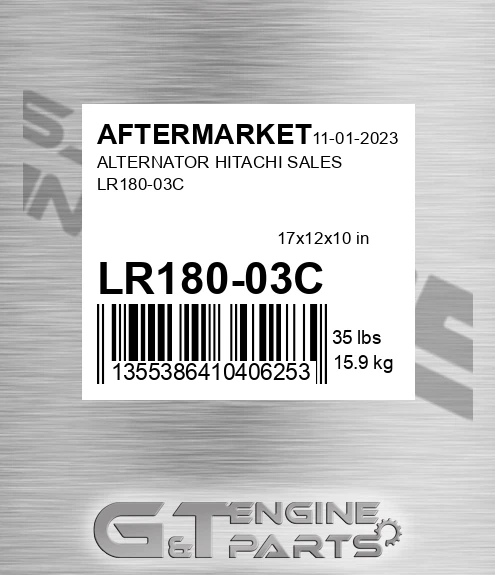 LR180-03C Alternator Hitachi Sales Lr180-03c for AFTERMARKET