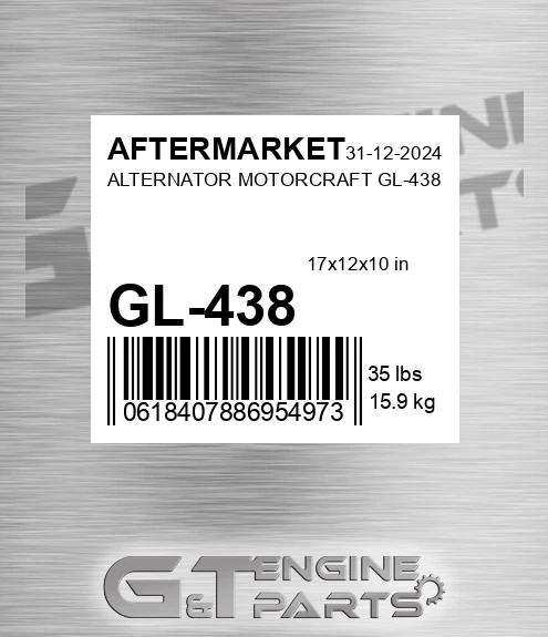 GL-438 Alternator Motorcraft Gl-438 for AFTERMARKET