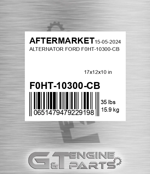 F0HT-10300-CB Alternator Ford F0ht-10300-cb for AFTERMARKET