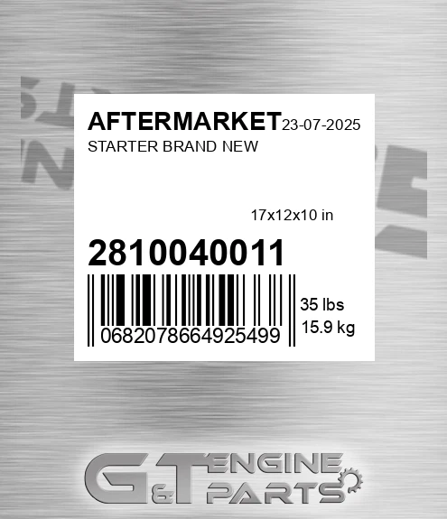 28100-40011 Starter Brand New for AFTERMARKET