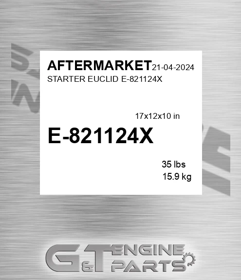 E-821124X Starter Euclid E-821124x for AFTERMARKET