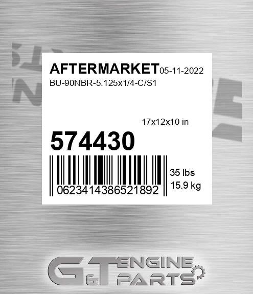 574-430 Bu-90nbr-5.125x1/4-c/s1 for AFTERMARKET