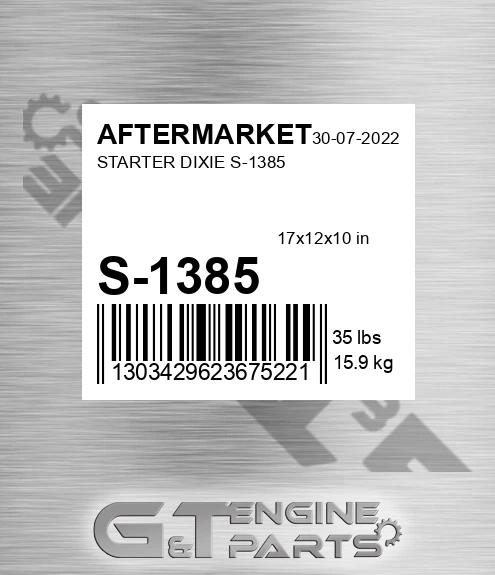 S-1385 Starter Dixie S-1385 for AFTERMARKET