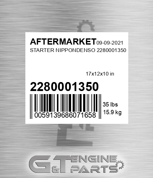 2280001350 Starter Nippondenso 2280001350