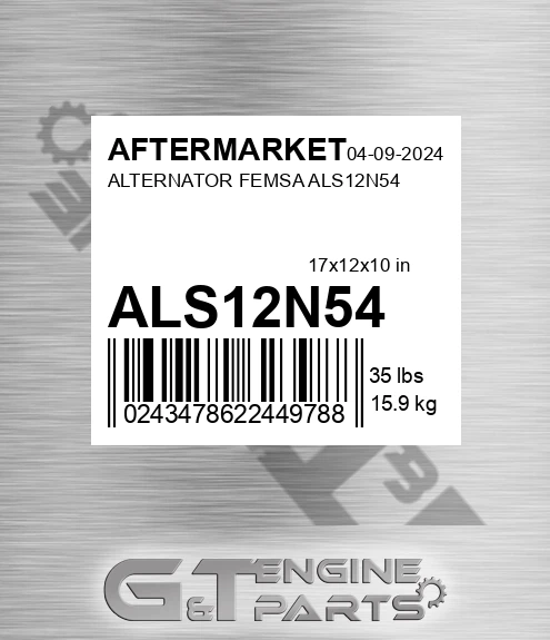ALS12N54 Alternator Femsa Als12n54 for AFTERMARKET