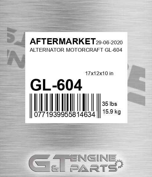 GL-604 Alternator Motorcraft Gl-604
