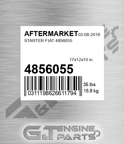 4856055 Starter Fiat for AFTERMARKET