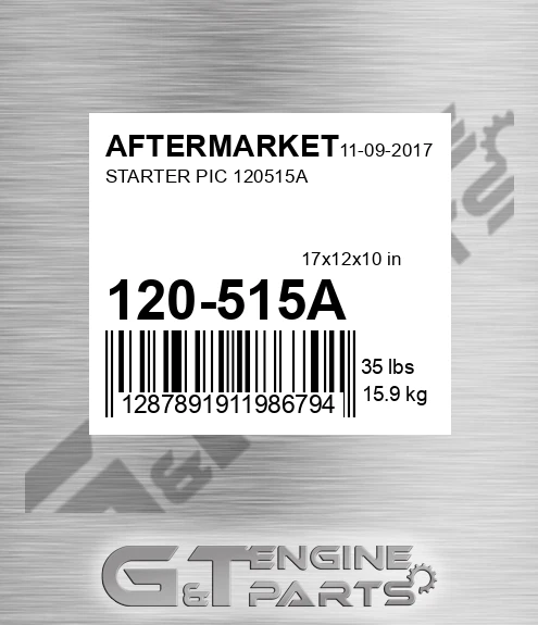 120-515A Starter Pic for AFTERMARKET