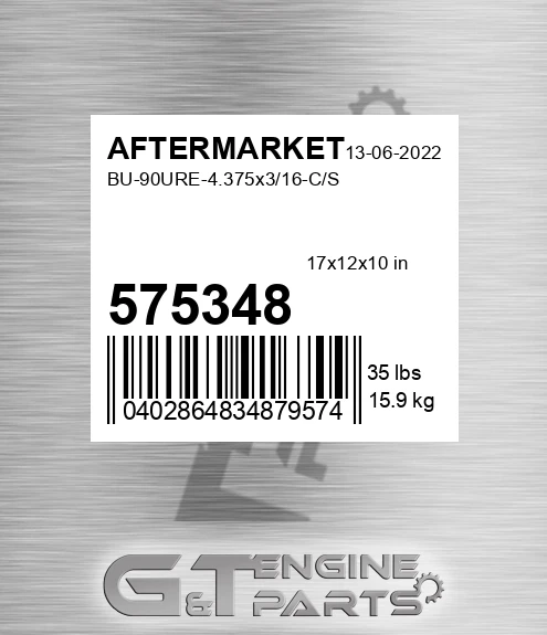 575-348 Bu-90ure-4.375x3/16-c/s for AFTERMARKET