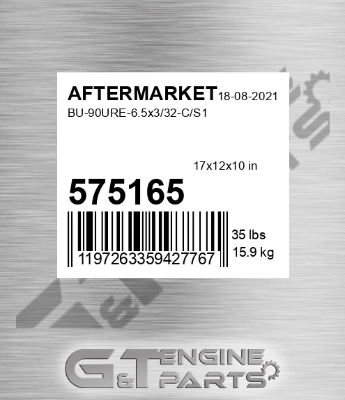 575-165 Bu-90ure-6.5x3/32-c/s1 for AFTERMARKET